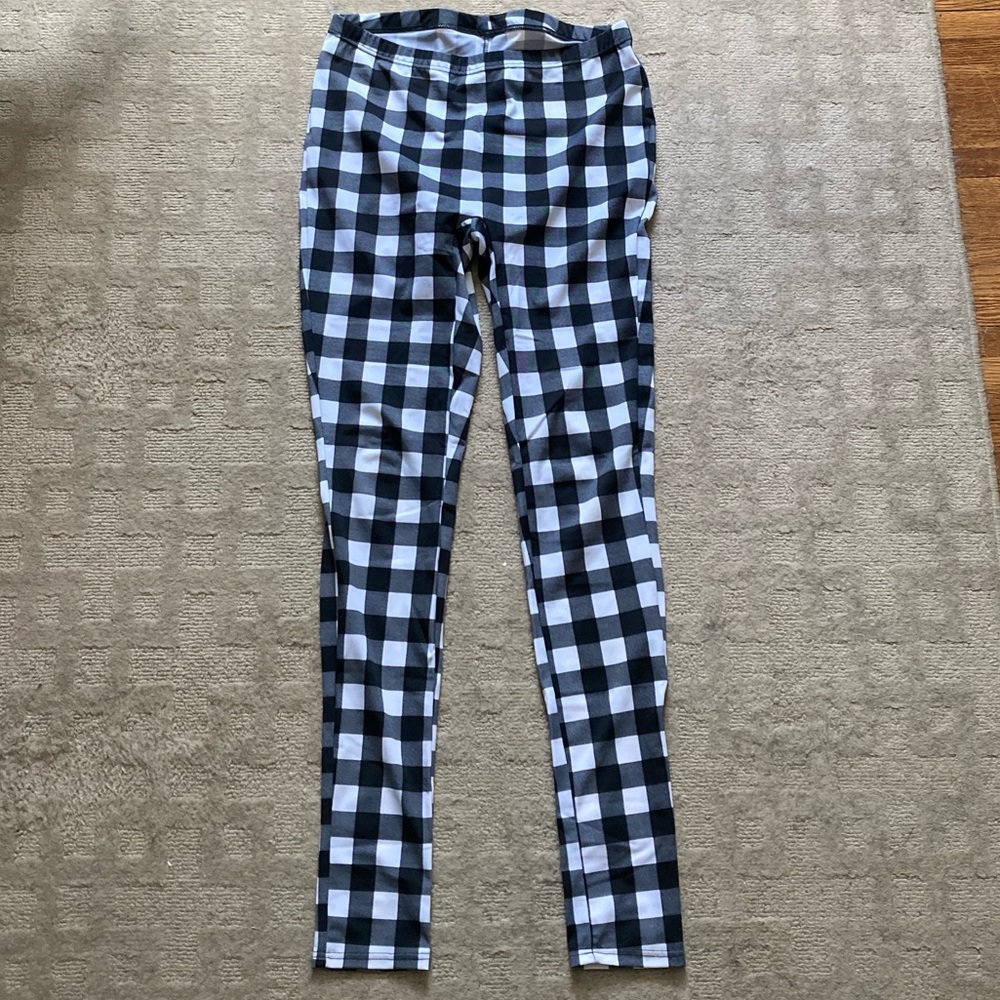 Balera Dancewear Plaid Leggings Size XL